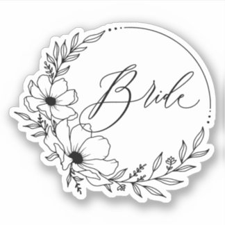 bride sticker