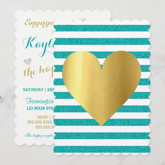 Bride Summer Lovin Blauwgroen Blue Soiree Lawn Par Kaart (Voorkant / Achterkant)