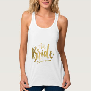 Bride Tanktop - Faux Gold Foil
