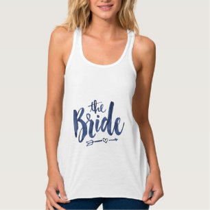 Bride Tanktop - Waterverf marine