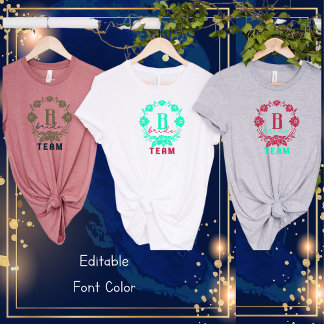 Bride Team-Font-Vrijgezellenfeest-Bachelorette de T-shirt