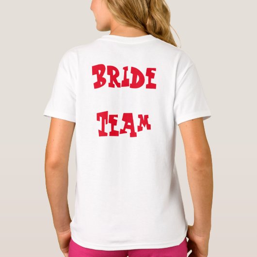 Bride-team T-shirt (Achterkant)