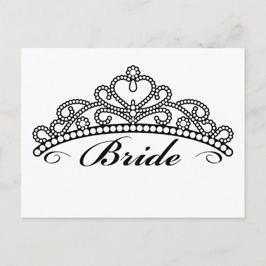 Bride Tiara Briefkaart (Voorkant)
