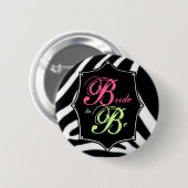 Bride to be Bachelorette Button (Voorkant /achterkant)