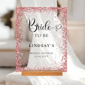 BRIDE TO BE! Copper Glitter Bridal Shower 