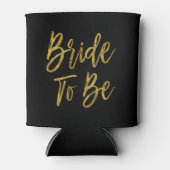 Bride To Be Gold Foil Koelbox Blikjeskoeler (Voorkant)