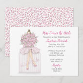Bride-to-be On Gift Bridal Shower Invitation (Devant / Derrière)