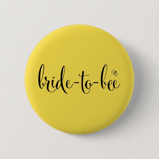 Bride-to-Bee Button in Sunchine (Voorkant)
