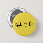 Bride-to-Bee Button in Sunchine (Voorkant /achterkant)