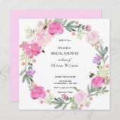 Bride to Bee Greenery Elegant vrijgezellenfeest Kaart (Voorkant / Achterkant)