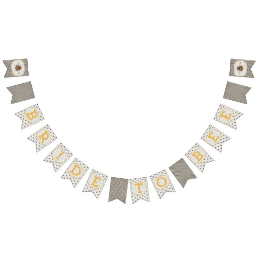 Bride To Bee - Zwart-wit plaid banner (Alle)