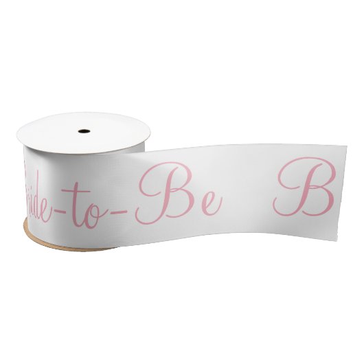 Bride tot roze witte Vrijgezellenfeest Satin Ribbo Lint (Spoel)
