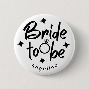 Bride tot Vrijgezellenfeest Ronde Button 5,7 Cm