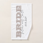Bride Towel, Personalized Gift (Serviette à main)