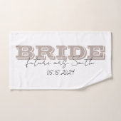 Bride Towel, Personalized Gift (Serviette à main)
