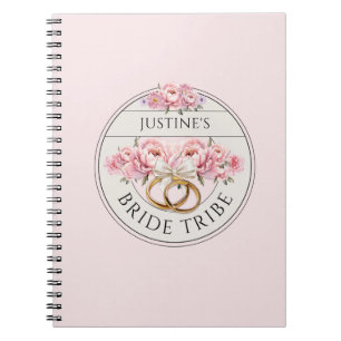 Bride Tribe aangepaste bloemen Notitieboek