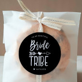 Bride Tribe | Aangepaste naam bruiloft Ronde Sticker