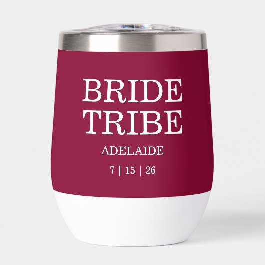 Bride Tribe Bridal Party Cranberry Red (Avant)