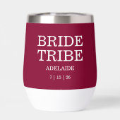 Bride Tribe Bridal Party Cranberry Red (Arrière)