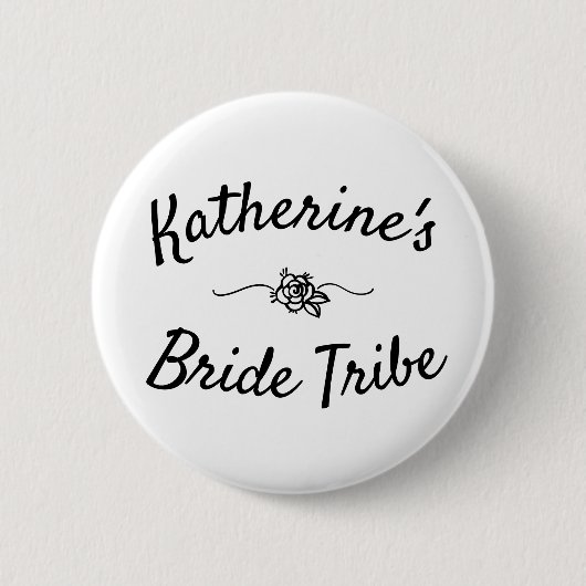 Bride Tribe Bride's Name Button (Voorkant)