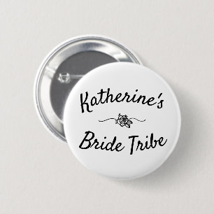 Bride Tribe Bride's Name Button
