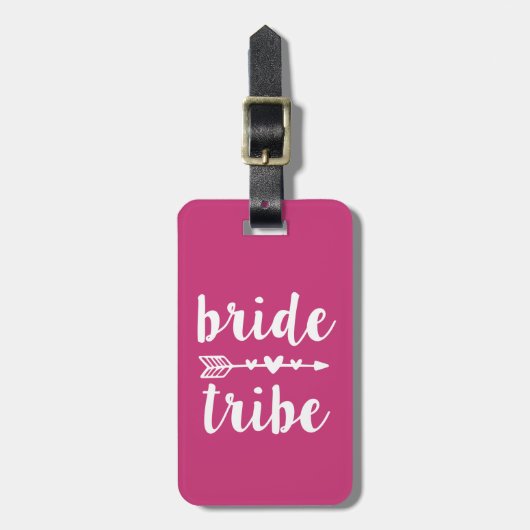 Bride Tribe Bridesmaid women's bagagelabel (Voorkant verticaal)