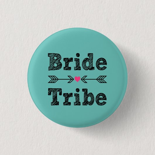 Bride Tribe Bridesmaïde vrouwen Ronde Button 3,2 Cm (Voorkant)