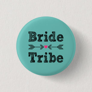 Bride Tribe Bridesmaïde vrouwen Ronde Button 3,2 Cm