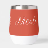 Bride Tribe Bruidsmeisjes Script Burnt Sinaasappel (Achterkant)