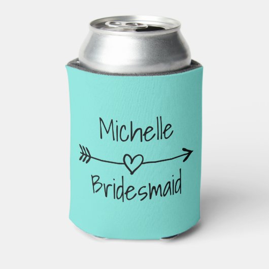 Bride Tribe bruiloft turkooise koelboxxen Blikjeskoeler (Blikje Achterkant)