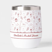 Bride Tribe Burgundy Bridal Shower (Arrière)