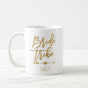 Bride tribe faux goudfolie koffiemok