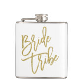 Bride Tribe Gold Glitter Script Heupfles (Voorkant)
