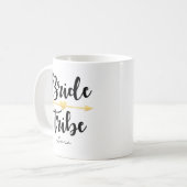 Bride Tribe Gold Wedding Custom-2 Koffiemok (Voorkant links)