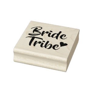 Bride Tribe Heart Rubberstempel