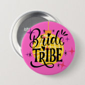 Bride Tribe Large 3" rond Ronde Button 7,6 Cm (Voorkant /achterkant)