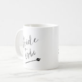 Bride Tribe met aangepaste naam Koffiemok (Voorkant links)