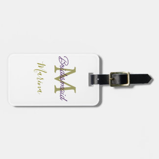 Bride tribe monogram bridal shower simple golden p bagagelabel