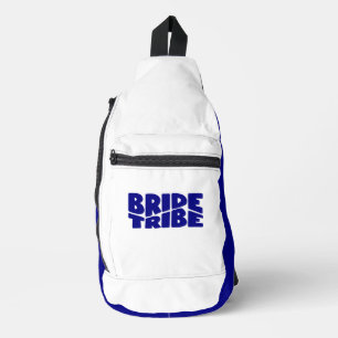 Bride Tribe Navy White Sling Bag