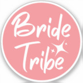 Bride Tribe Roos Bachelorette Sticker (Voorkant)