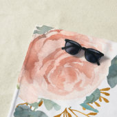 Bride tribe roos goudflorale eucalyptusgroen strandlaken (In situ)