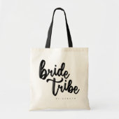 Bride Tribe Sac fourre-tout de script noir - perso (Devant)