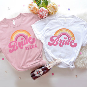 Bride Tribe T-Shirt Bachelorette Retro Bride T-shi