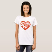 Bride Tribe T-Shirt Bachelorette Retro Bride T-shi (Voorkant volledig)