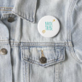 {Bride Tribe} Turquoise & Gold Ronde Button 5,7 Cm (In situ)
