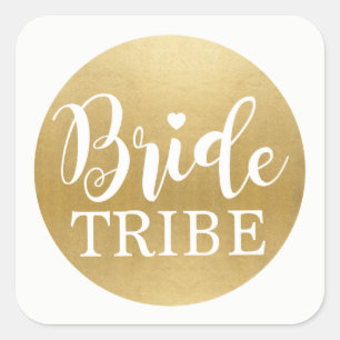 Bride Tribe Vrijgezellenfeest Stickers Gouden Brui