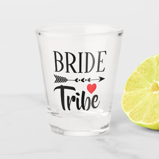 BRIDE TRIBE WEDDING PARTY SHOT GLASS SHOT GLAS (Voorkant)
