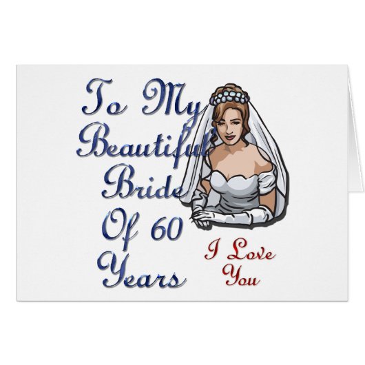 Bride van 60 jaar (Voorkant Horizontaal)
