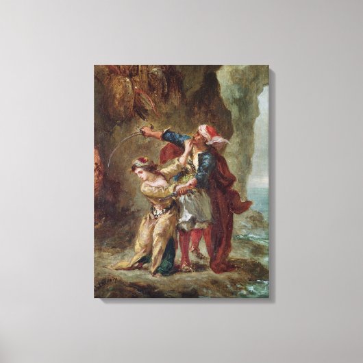 Bride van Abydos, 1843 Canvas Afdruk (Voorkant)