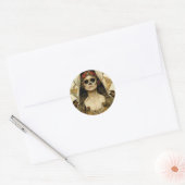 Bride van de dood Gothic Horror Ronde Sticker (Envelop)